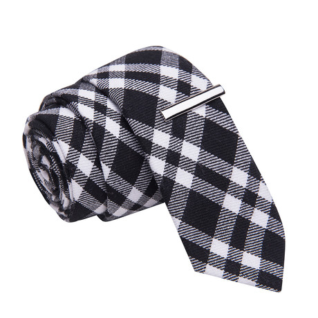 Too Tart To Taste Tie + Tie Clip // Black