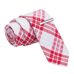 Suck My Kiss Tie + Tie Clip // Red