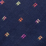 Space Quarks Tie + Tie Clip // Blue