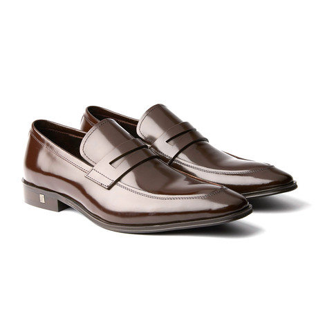 Patent Penny Loafer // Brown (Euro: 39)