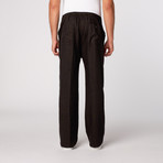 Natural Blue // Washable Linen Drawstring Pants // Black (XL)