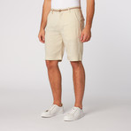 Linen Blend Dress Shorts // Natural (34)