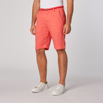 Linen Blend Dress Shorts // Coral (42)