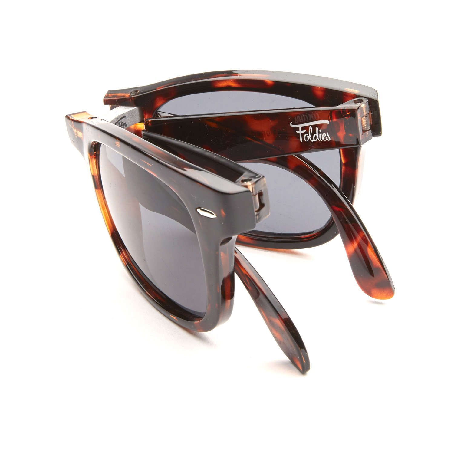 Sunglasses Tortoise Black Lens Foldies Touch Of Modern 