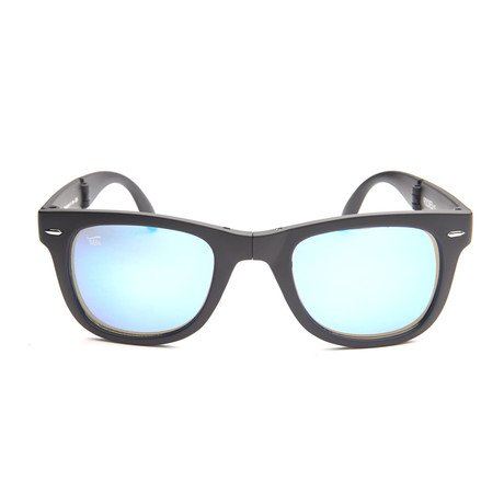 Sunglasses // Matte Black + Navy Lens