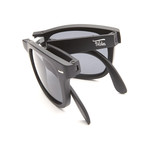 Sunglasses // Matte Black + Black Lens