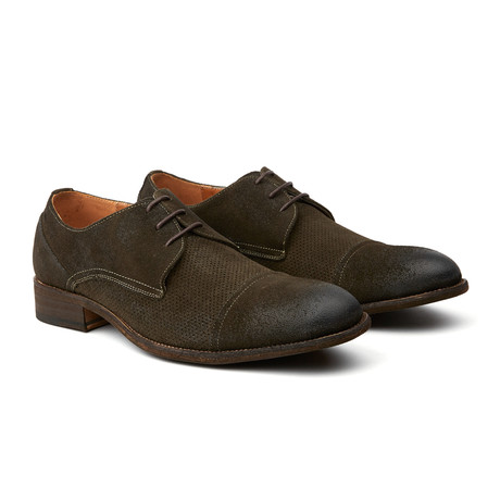 Rogers Cap Toe Shoe // Olive (US: 7)