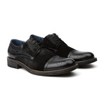 The Wings Cap Toe Shoe // Black (US: 8)