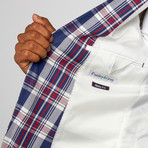 Scott Plaid Blazer // Navy + Red (US: 48R)