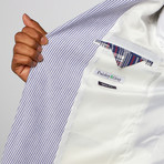 Tom Stripe Seersucker Blazer // Blue (US: 46R)