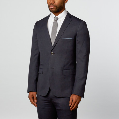 Bruce Sharkskin Blazer // Navy (US: 36R)