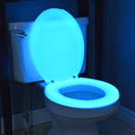 Round Toilet Seat // Blue