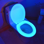 Round Toilet Seat // Blue