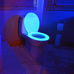 Night Glow Seats // Elongated Toilet Seat // Blue