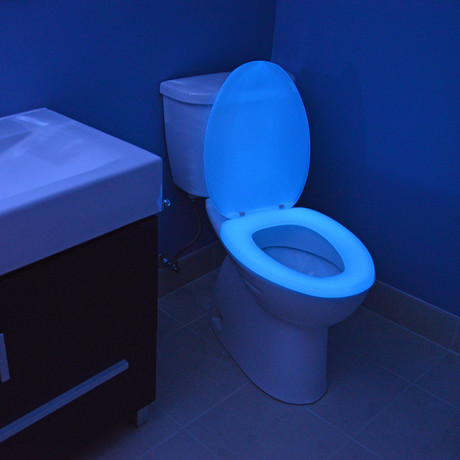 Night Glow Seats // Elongated Toilet Seat // Blue
