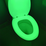 Night Glow Seats // Elongated Toilet Seat // Green