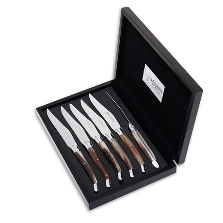 Table Knife Solid Horn // Set of 6