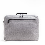 Milano Briefcase // Grey + Black