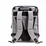 Amsterdam Backpack // Grey + Black