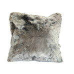 Large Alpaca Suri Cushion (Steel Gray)