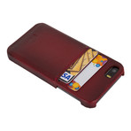 Snap-On Case + Card Slots // Jagged Red