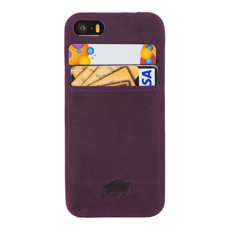 Snap-On Case + Card Slots // Antique Purple