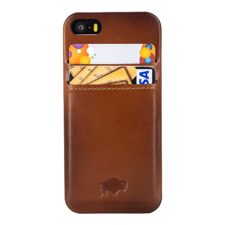 Snap-On Case + Card Slots // Special Burned Tan