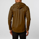 Molly Hooded Overshirt // Forest (L)