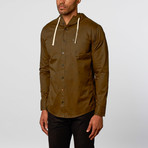 Molly Hooded Overshirt // Forest (L)