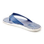 Ocean Club Striped Thong Sandal // Blue (US: 10.5)