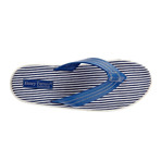 Ocean Club Striped Thong Sandal // Blue (US: 8.5)