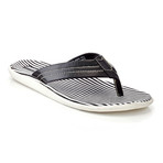 Henry Ferrera // Ocean Club Striped Thong Sandal // Black (US: 10.5)