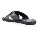 Milan Criss-Cross Slide // Black (US: 10.5)