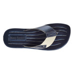 Mandell Perforated Thong Sandal // Navy (US: 12)