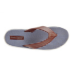 Henry Ferrera // Ocean Club Striped Thong Sandal // Brown (US: 10.5)