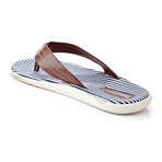 Henry Ferrera // Ocean Club Striped Thong Sandal // Brown (US: 10)