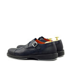 Cross Strap Cap Toe Monk // Navy + Black (Euro: 39)