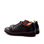 Striped Suede Sneaker // Navy + Brown (Euro: 39)