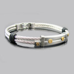 Stainless Steel Double Cable Bangle