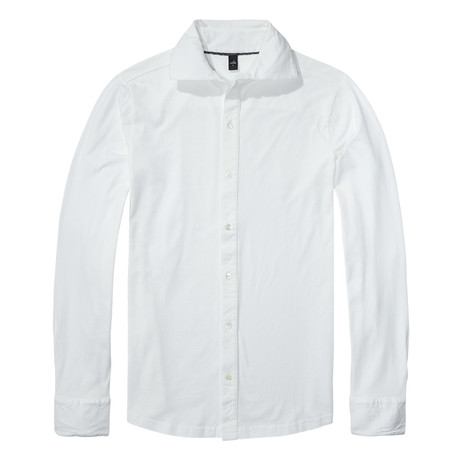 Clayton Button Up Shirt // Pure White (S)