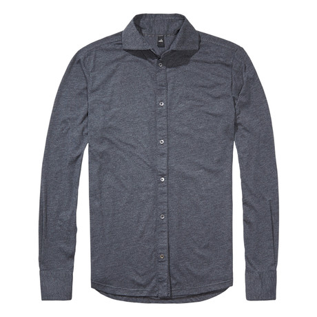 Clayton Button Up Shirt // Dark Marl Grey (S)