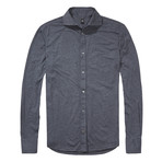 Clayton Button Up Shirt // Dark Marl Grey (2XL)