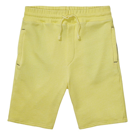 WAHTS // Troy Sweat Shorts // Soft Yellow (XL)