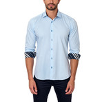 Corinthian Stripe Dress Shirt // Baby Blue (US: M/15.5R)