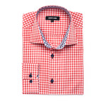 Plaid Dress Shirt // Red (US: S/15R)