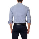 Jared Lang // Plaid Dress Shirt // Navy (US: S/15R)