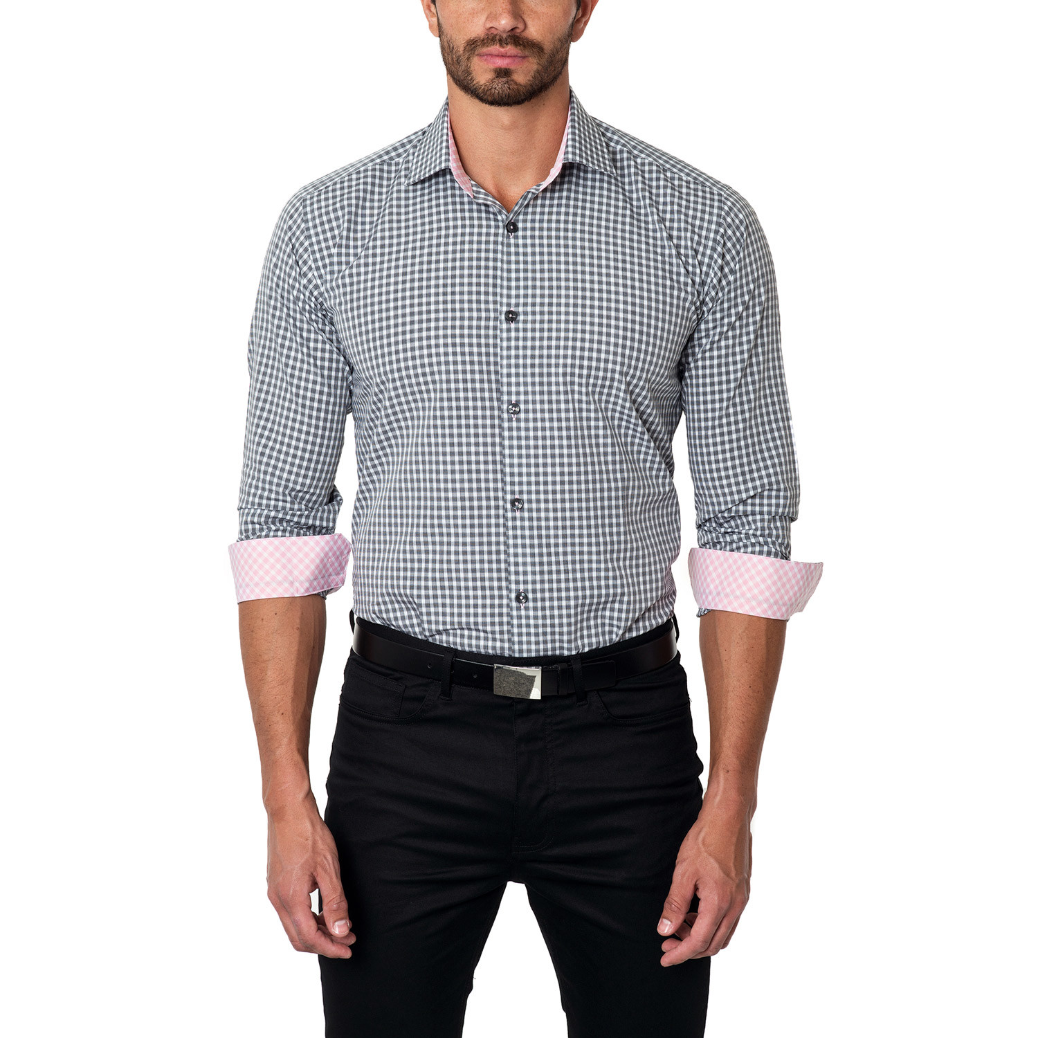 Plaid Dress Shirt // Black (US: 3XL/18R) - Jared Lang - Touch of Modern