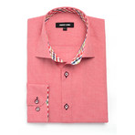 Plaid Placket Dress Shirt // Red (US: 2XL/17.5R)