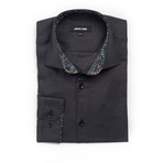 Jared Lang // Polka Dot Dress Shirt // Black + White (US: S/15R)