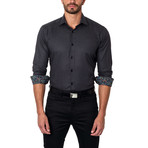 Jared Lang // Polka Dot Dress Shirt // Black + White (US: S/15R)